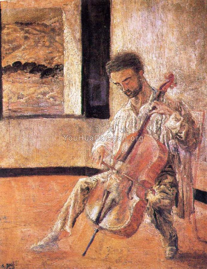 大钢琴家里卡多皮策肖像 - 萨尔瓦多·达利